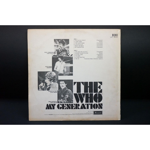 33 - Vinyl - The Who - 2 original UK pressing albums to include:  My Generation (original UK 1965 1st pre... 