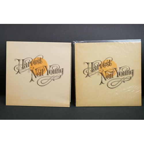 205 - Vinyl – 9 Neil Young LPs to include Neil Young (UK and USA copies), Harvest (Dutch white vinyl issue... 