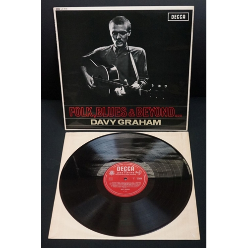 213 - Vinyl - Folk Rock - 2 original UK 1st pressing albums by Davy Graham, to include: Midnight Man (1966... 