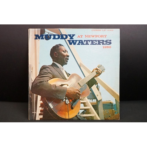 230 - Vinyl - Blues - Muddy Waters - At Newport (original USA, Chess Records, Deep Groove Blue Labels, LP ... 