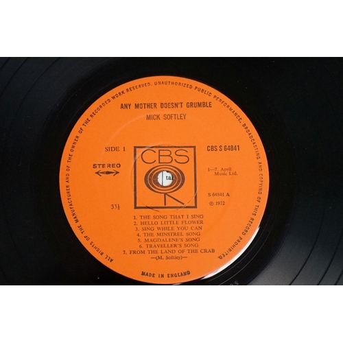 233 - Vinyl - Psych Folk - Mick Softley - Any Mother Doesn’t Grumble (original UK, 1972, CBS Records, CBS ... 