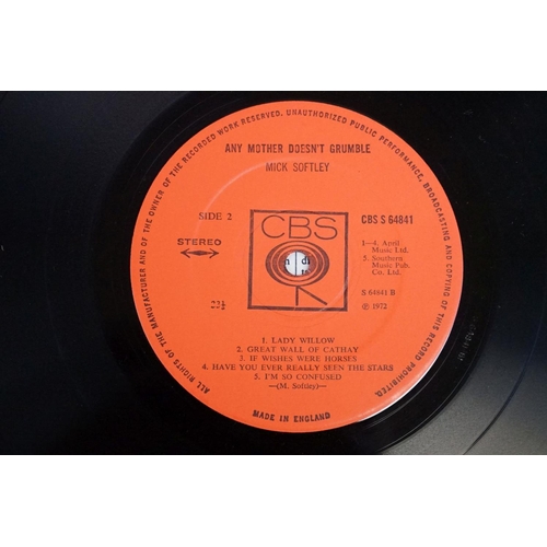 233 - Vinyl - Psych Folk - Mick Softley - Any Mother Doesn’t Grumble (original UK, 1972, CBS Records, CBS ... 