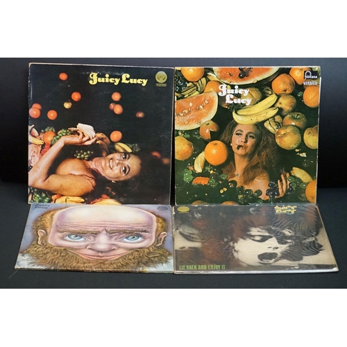 507 - Vinyl - Prog Rock - 4 albums on Vertigo Records to include Juicy Lucy - Lie Back And Enjoy It (UK 1s... 