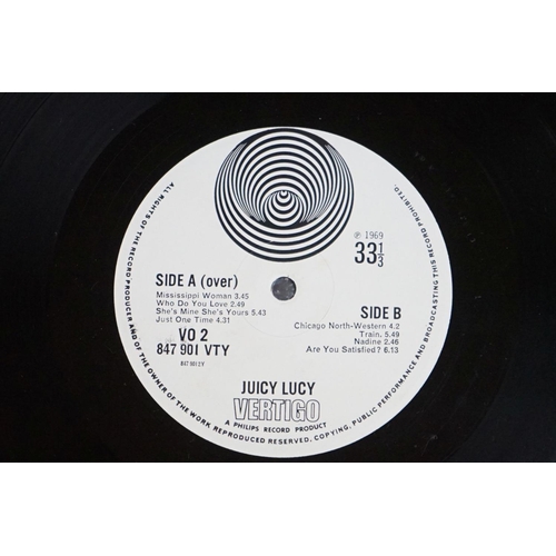 507 - Vinyl - Prog Rock - 4 albums on Vertigo Records to include Juicy Lucy - Lie Back And Enjoy It (UK 1s... 