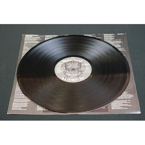 509 - Vinyl - Motorhead No Remorse on Bronze MOTOR 1 special edition leather sleeve.  Sleeve, inners, viny... 