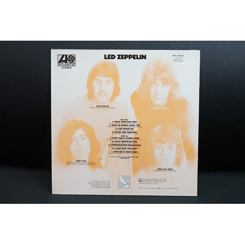 664 - Vinyl - 3 Led Zeppelin LPs to include One (ATL 40031) green and orange Atlantic labels German press,... 