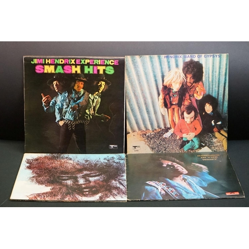 665 - Vinyl - 4 Jimi Hendrix LPs to include In The West (2302018), Band Of Gypsys (Track 2406002) puppet s... 