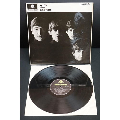 702 - Vinyl -Three The Beatles LPs to include Please Please Me PMC1202 'Recording First Published' to labe... 