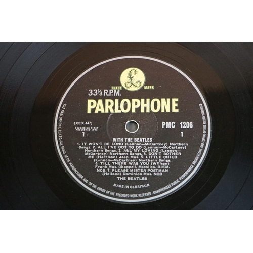 702 - Vinyl -Three The Beatles LPs to include Please Please Me PMC1202 'Recording First Published' to labe... 