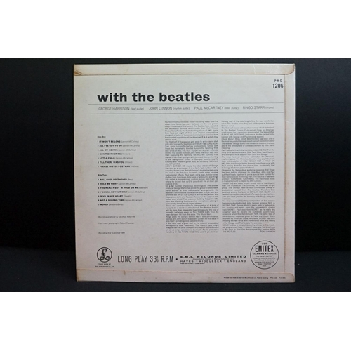 702 - Vinyl -Three The Beatles LPs to include Please Please Me PMC1202 'Recording First Published' to labe... 