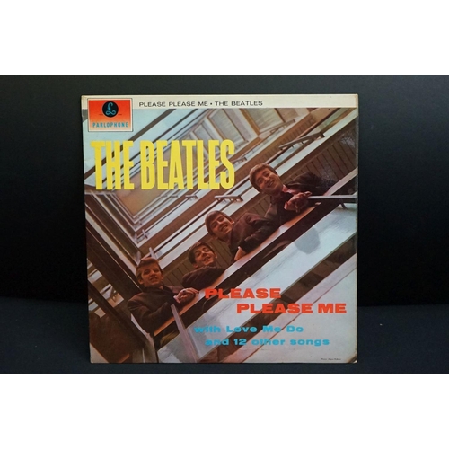 703 - Vinyl - The Beatles Please Please Me LP PCS3842 stereo, silver and black one boxed EMI, Parlophone l... 