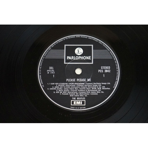 703 - Vinyl - The Beatles Please Please Me LP PCS3842 stereo, silver and black one boxed EMI, Parlophone l... 