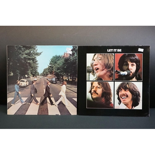 705 - Vinyl - Two The Beatles coloured LPs to include Abbey Road PCS7088 stereo, green vinyl, and Let It B... 