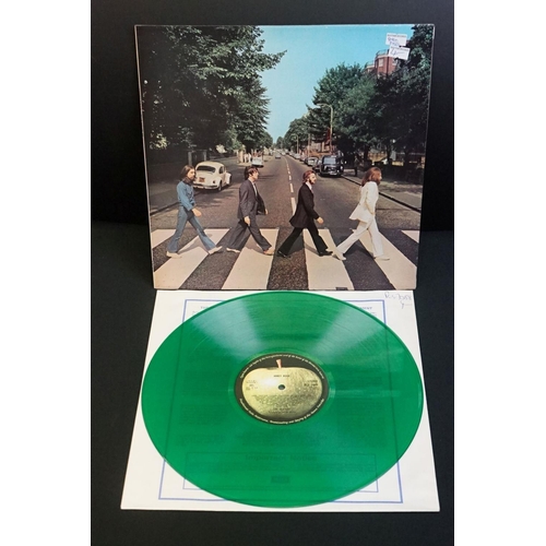 705 - Vinyl - Two The Beatles coloured LPs to include Abbey Road PCS7088 stereo, green vinyl, and Let It B... 