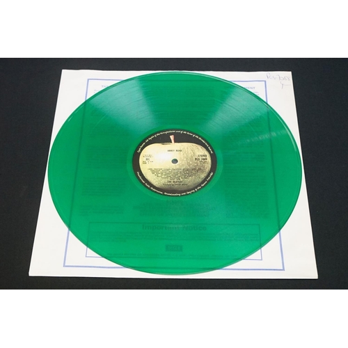 705 - Vinyl - Two The Beatles coloured LPs to include Abbey Road PCS7088 stereo, green vinyl, and Let It B... 