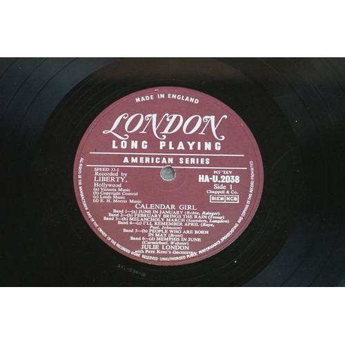 715 - Vinyl - Julie London Calendar Girl LP on London, purple and silver London American Series label, fli... 