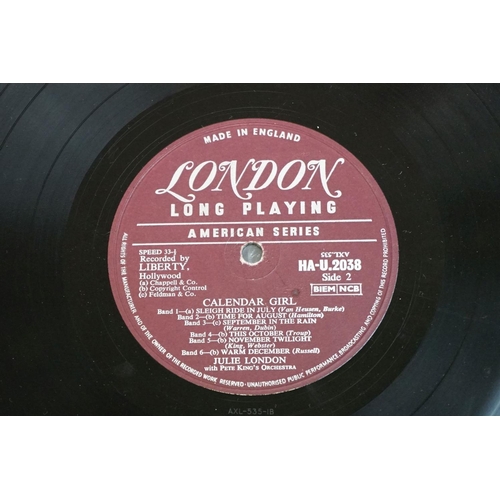 715 - Vinyl - Julie London Calendar Girl LP on London, purple and silver London American Series label, fli... 