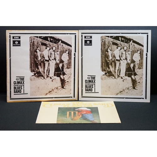 724 - Vinyl - Three Climax Chicago Blues Band LPs to include 2 x self titled and Plays On PCS7084, sleeves... 