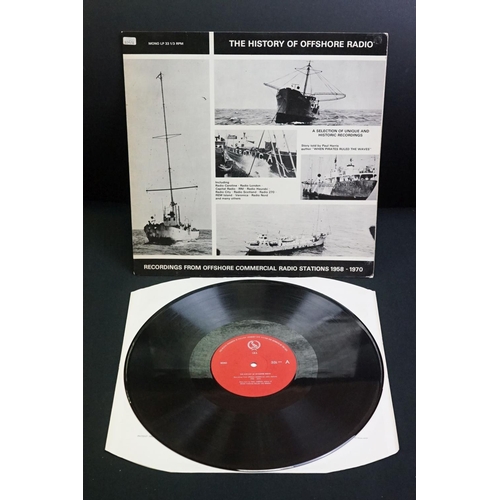 725 - Vinyl - Two Offshore Radio / Radio Caroline LPs to include The History of Offshore Radio Dutch press... 