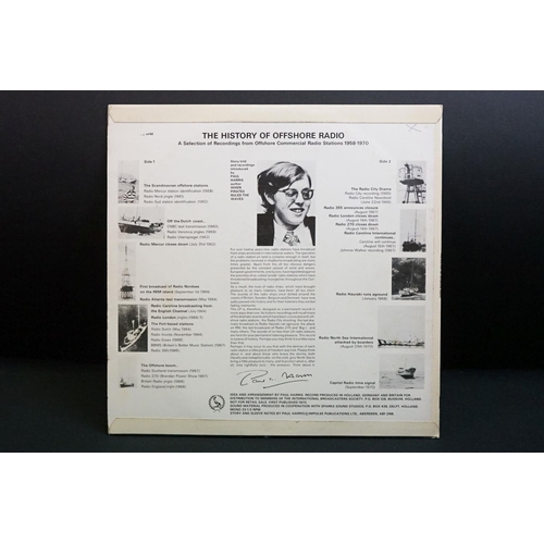 725 - Vinyl - Two Offshore Radio / Radio Caroline LPs to include The History of Offshore Radio Dutch press... 