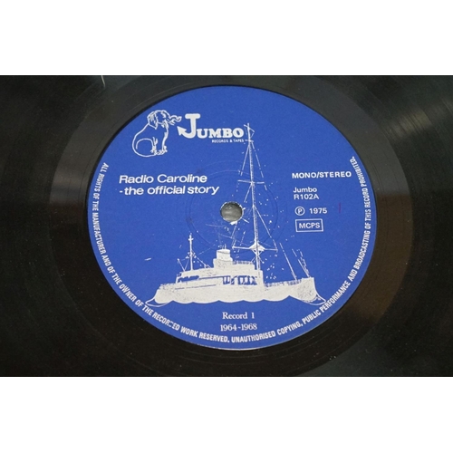 725 - Vinyl - Two Offshore Radio / Radio Caroline LPs to include The History of Offshore Radio Dutch press... 