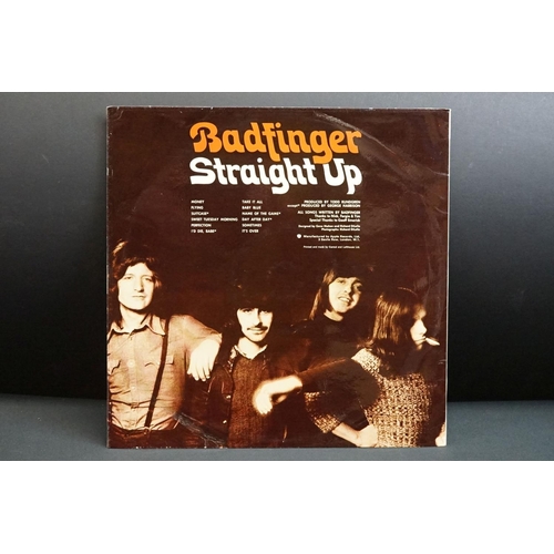 730 - Vinyl - Two Badfinger LPs to include Straight Up on Apple SAPCOR19 stereo, and No Dice Apple ST3367 ... 