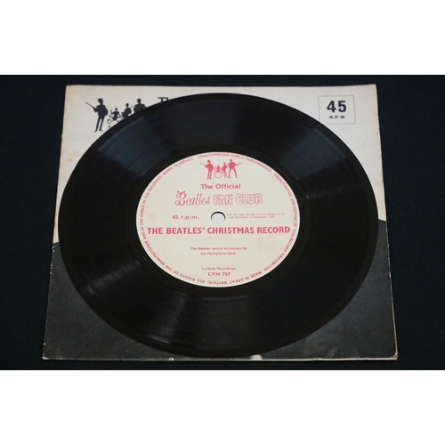 797 - Vinyl - The Beatles Another Beatles Christmas Record flexi disc (LYN 757) December 1964.  No newslet... 