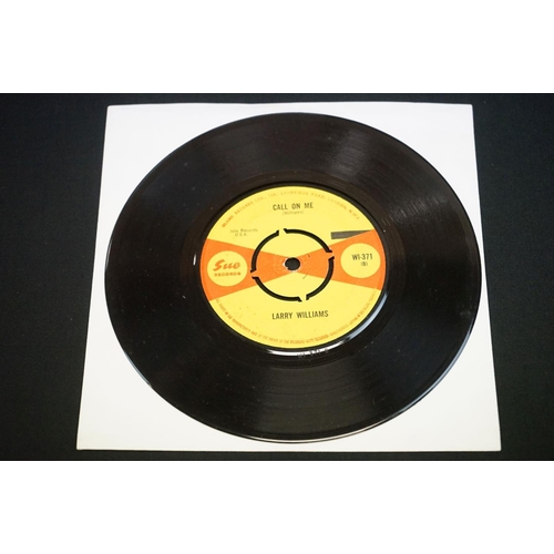 805 - Vinyl - Larry Williams - Strange / Call On Me on Sue Records WI-371.  Red and yellow labels.  White ... 