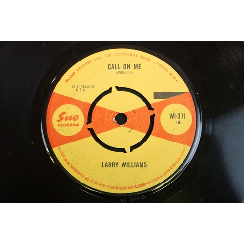 805 - Vinyl - Larry Williams - Strange / Call On Me on Sue Records WI-371.  Red and yellow labels.  White ... 