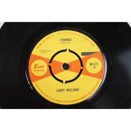 805 - Vinyl - Larry Williams - Strange / Call On Me on Sue Records WI-371.  Red and yellow labels.  White ... 