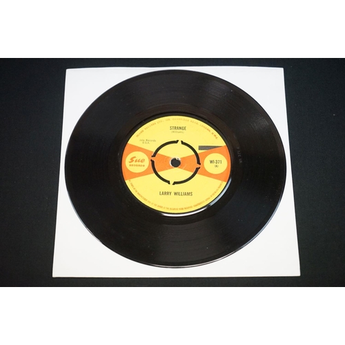 805 - Vinyl - Larry Williams - Strange / Call On Me on Sue Records WI-371.  Red and yellow labels.  White ... 