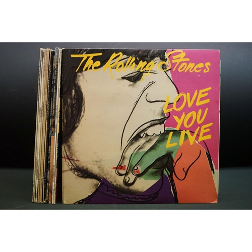 871 - Vinyl - 12 Rolling Stones LPs to include Love You Live, 2 x Some Girls (original and later release),... 