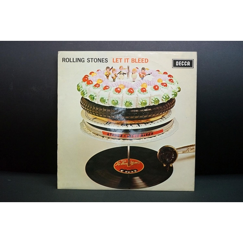 872 - Vinyl - 12 Rolling Stones LPs to include Let It Bleed, Love You Live, Some Girls, Satanic Majorities... 