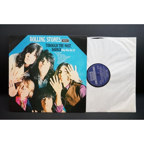 889 - Vinyl - Four Rolling Stones Through the Past Darkly LPs, boxed Decca labels LK5019 ans SKL5019 mono ... 