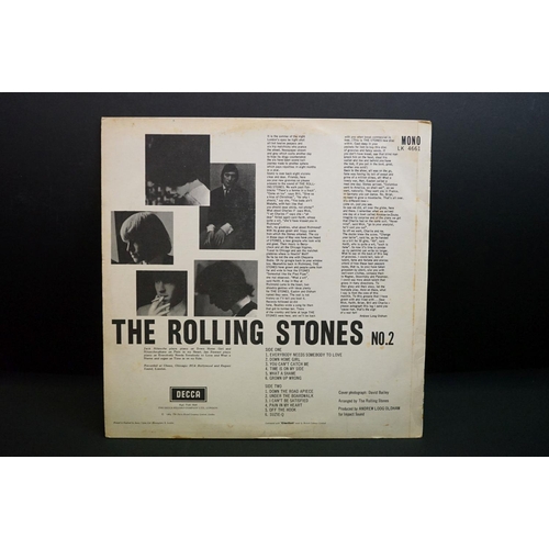 890 - Vinyl - Two Rolling Stones LPs to include No 1 & No 2 on Decca (LK4605 & LK4661), both unboxed Decca... 