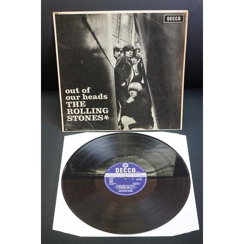 891 - Vinyl - Two Rolling Stones Out of Our Heads LPs on Decca LK4733 and SKL4733 both unboxed Decca label... 