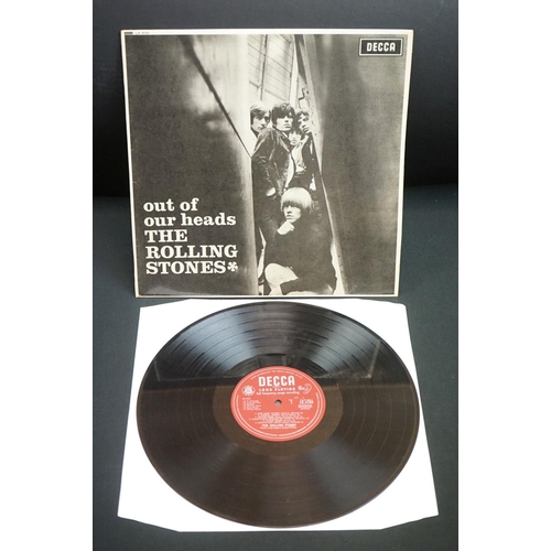 891 - Vinyl - Two Rolling Stones Out of Our Heads LPs on Decca LK4733 and SKL4733 both unboxed Decca label... 