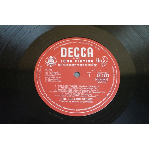 891 - Vinyl - Two Rolling Stones Out of Our Heads LPs on Decca LK4733 and SKL4733 both unboxed Decca label... 