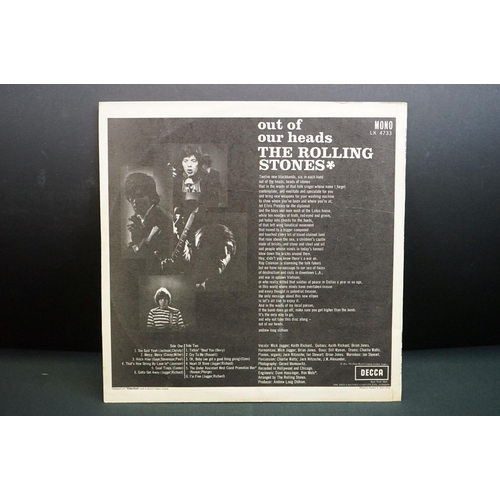 891 - Vinyl - Two Rolling Stones Out of Our Heads LPs on Decca LK4733 and SKL4733 both unboxed Decca label... 