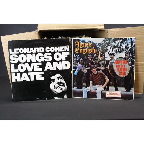 154 - Vinyl - Approx 70 Rock & Pop LPs including Leonard Cohen, Joe Cocker, John Fred & His Playboy Band, ... 