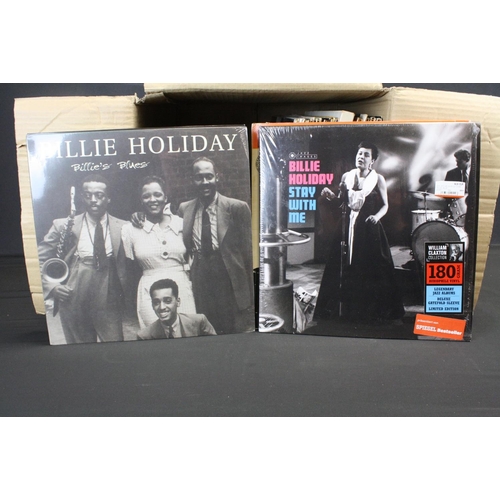 192 - Vinyl - 36 Billie Holliday LPs, one box set and an unreleased album acetate, including early example... 