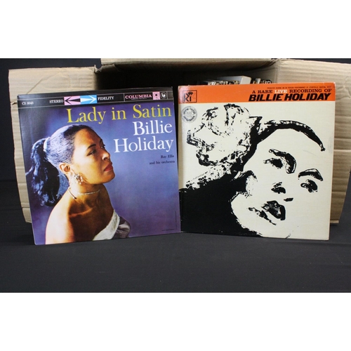 192 - Vinyl - 36 Billie Holliday LPs, one box set and an unreleased album acetate, including early example... 