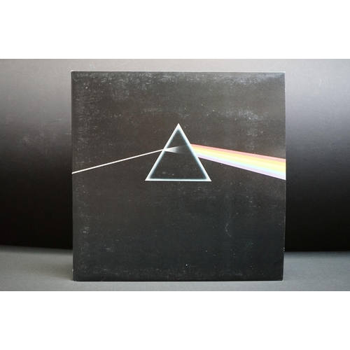 1001 - Vinyl - Pink Floyd Dark Side Of The Moon SHVL 804.  Two posters, two stickers, gatefold opens both s... 