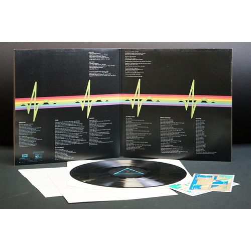 1001 - Vinyl - Pink Floyd Dark Side Of The Moon SHVL 804.  Two posters, two stickers, gatefold opens both s... 