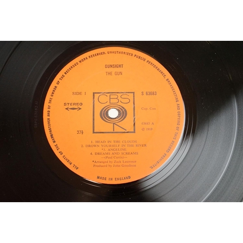 1004 - Vinyl - Two Gun LPs to include self titled S63552 stereo CBS advertising inner, small price sticker ... 