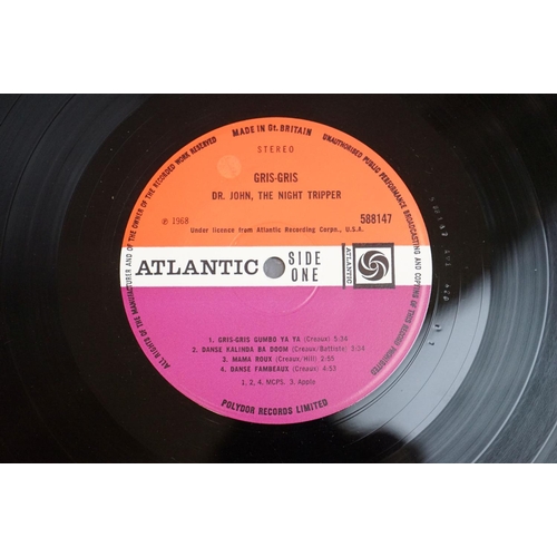 1006 - Vinyl - Dr John Gris Gris LP on Atlantic 588147 stereo, red and purple Atlantic label, small price l... 