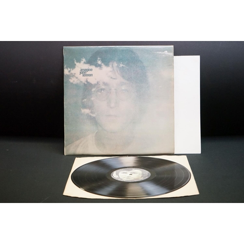 1014 - Vinyl - Four John Lennon Imagine LPs on Apple PAS10004, 3 x with postcards & poster, 1 x with poster... 