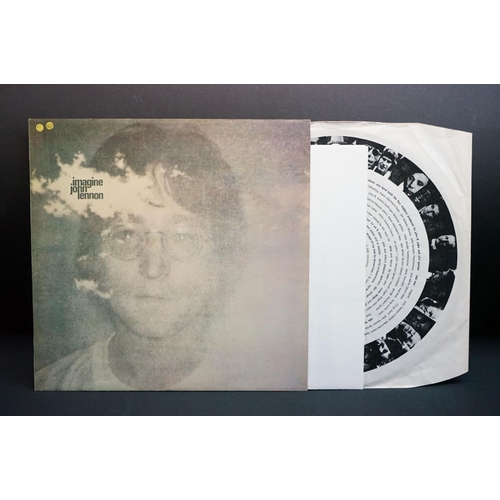 1014 - Vinyl - Four John Lennon Imagine LPs on Apple PAS10004, 3 x with postcards & poster, 1 x with poster... 