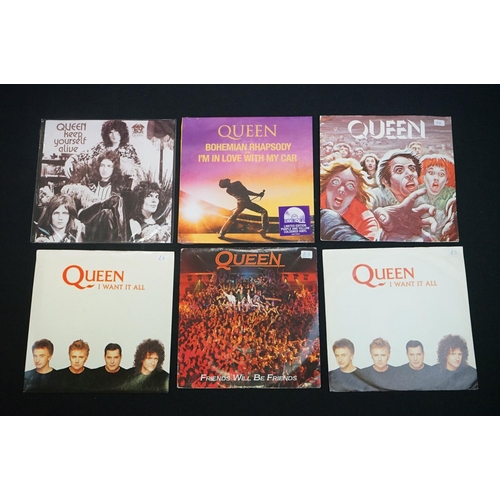 367 - Vinyl & Autograph -19  Queen and members singles to include 17 Queen singles including Bohemian Rhap... 