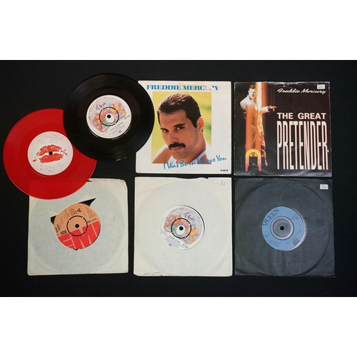 367 - Vinyl & Autograph -19  Queen and members singles to include 17 Queen singles including Bohemian Rhap... 